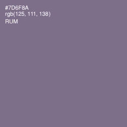 #7D6F8A - Rum Color Image