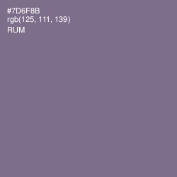 #7D6F8B - Rum Color Image