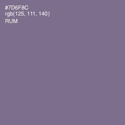 #7D6F8C - Rum Color Image