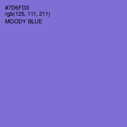 #7D6FD3 - Moody Blue Color Image