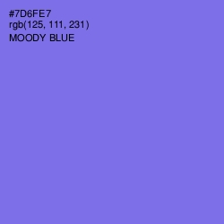 #7D6FE7 - Moody Blue Color Image