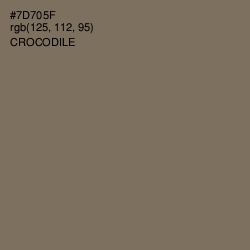 #7D705F - Crocodile Color Image