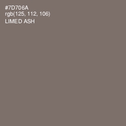 #7D706A - Limed Ash Color Image