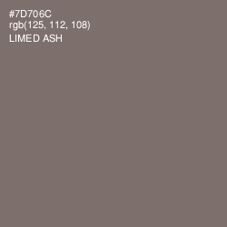 #7D706C - Limed Ash Color Image