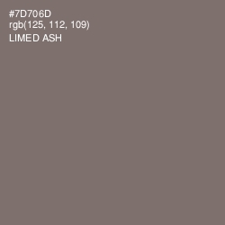 #7D706D - Limed Ash Color Image