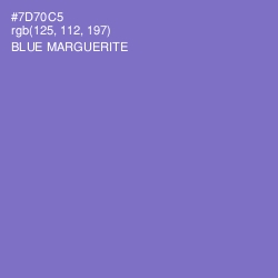 #7D70C5 - Blue Marguerite Color Image