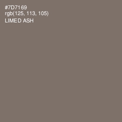 #7D7169 - Limed Ash Color Image