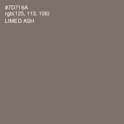 #7D716A - Limed Ash Color Image