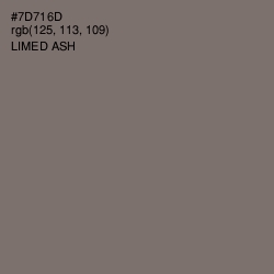 #7D716D - Limed Ash Color Image