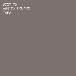 #7D7170 - Tapa Color Image