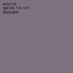 #7D717F - Boulder Color Image