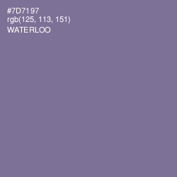 #7D7197 - Waterloo  Color Image