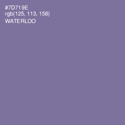 #7D719E - Waterloo  Color Image