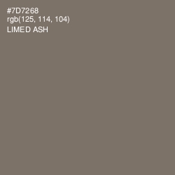 #7D7268 - Limed Ash Color Image