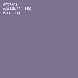 #7D7291 - Waterloo  Color Image