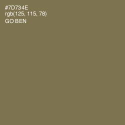 #7D734E - Go Ben Color Image