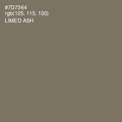 #7D7364 - Limed Ash Color Image