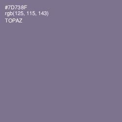 #7D738F - Topaz Color Image