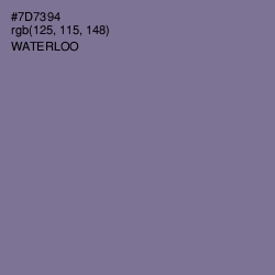 #7D7394 - Waterloo  Color Image