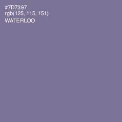 #7D7397 - Waterloo  Color Image