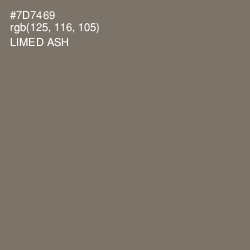 #7D7469 - Limed Ash Color Image