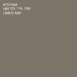 #7D746A - Limed Ash Color Image