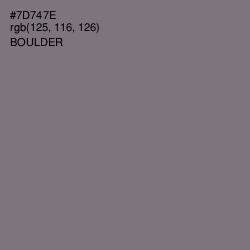 #7D747E - Boulder Color Image