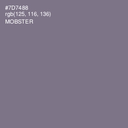 #7D7488 - Mobster Color Image