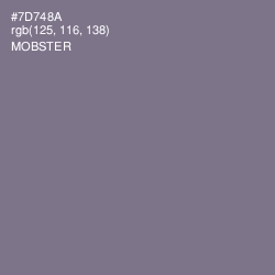 #7D748A - Mobster Color Image