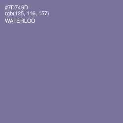 #7D749D - Waterloo  Color Image