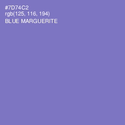 #7D74C2 - Blue Marguerite Color Image