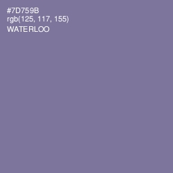 #7D759B - Waterloo  Color Image