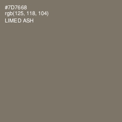 #7D7668 - Limed Ash Color Image