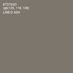 #7D766D - Limed Ash Color Image