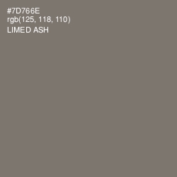 #7D766E - Limed Ash Color Image