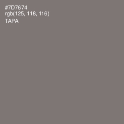 #7D7674 - Tapa Color Image