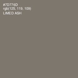 #7D776D - Limed Ash Color Image