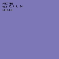 #7D77B8 - Deluge Color Image