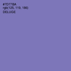 #7D77BA - Deluge Color Image