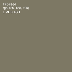 #7D7864 - Limed Ash Color Image