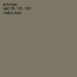 #7D7866 - Limed Ash Color Image