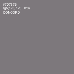 #7D787B - Concord Color Image