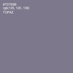 #7D788B - Topaz Color Image
