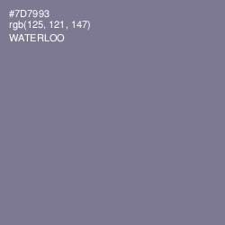 #7D7993 - Waterloo  Color Image