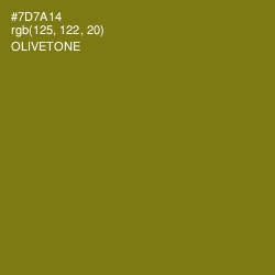 #7D7A14 - Olivetone Color Image