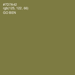 #7D7A42 - Go Ben Color Image