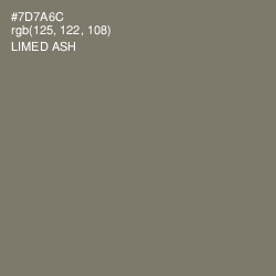 #7D7A6C - Limed Ash Color Image