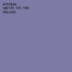 #7D7BA6 - Deluge Color Image