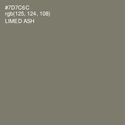 #7D7C6C - Limed Ash Color Image