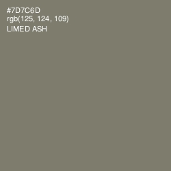 #7D7C6D - Limed Ash Color Image